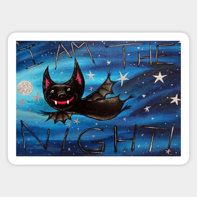 I AM THE NIGHT Sticker by Bradonia